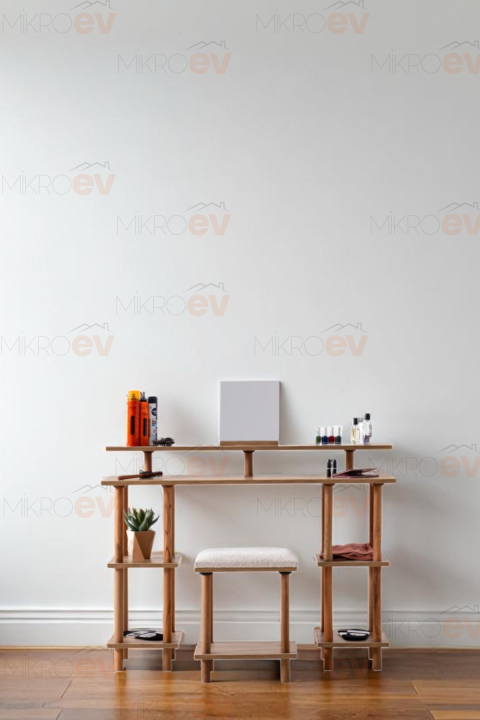 Pia Ceviz Çok Amaçlı Puf - Mikro Ev