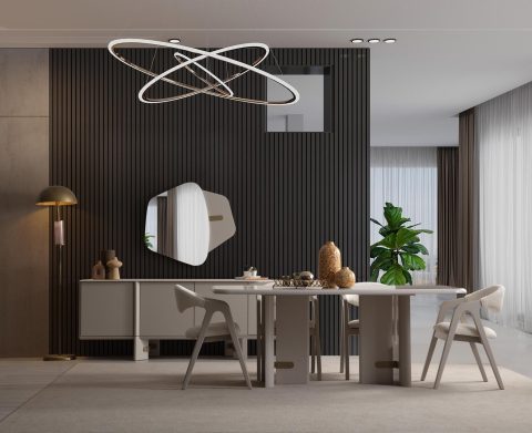 Glamour Yemek Odası Kahverengi Yemek Odası - Vesse Mobilya